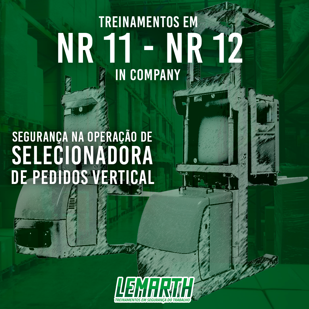 NR 11 | NR 12 - Segurança na operação de Selecionadora de pedidos vertical