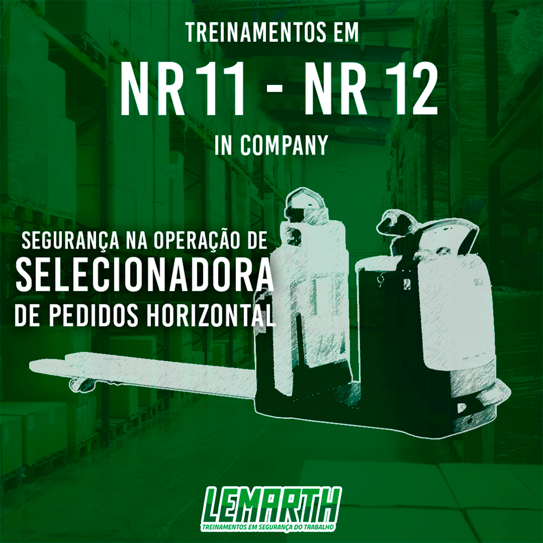NR 11 | NR 12 - Segurança na operação de Selecionadora de pedidos horizontal